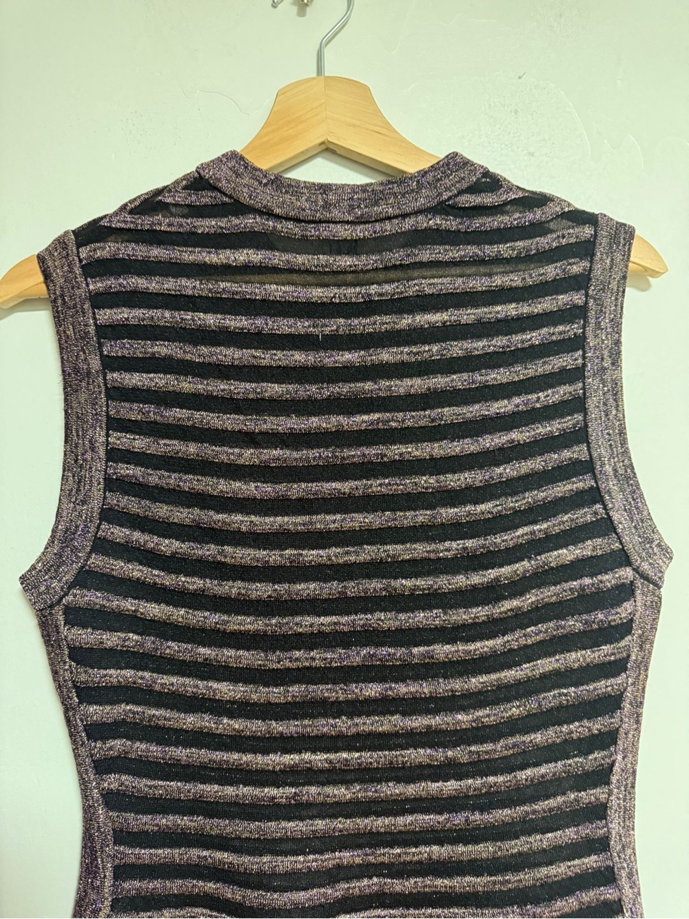 Missoni Metallic Stripe Sleeveless Knit Dress - S/M - Picture 5 of 10